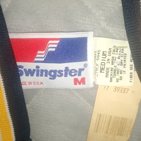 Notre Dame Fighting Irish Rare VTG Swingster 80's Navy Button Up Jacket (M) NEW - Picture 5 of 5